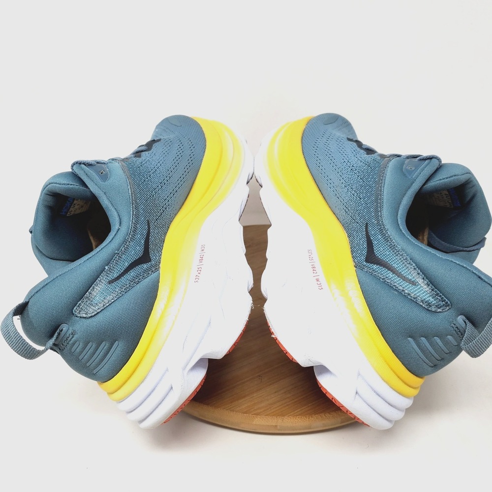 Hoka One One Bondi 8 Running Shoes Mens 9.5 D Lace Up Comfort Gym Sneaker - Picture 9 of 14